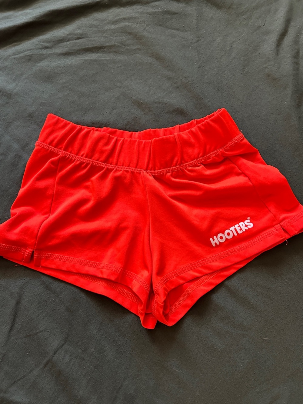 Hooters Bright Red Girls' Athletic Shorts